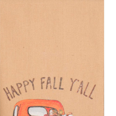 Happy Fall Y'All Truck Towel Set of two ETKH0312 - The Fox Decor
